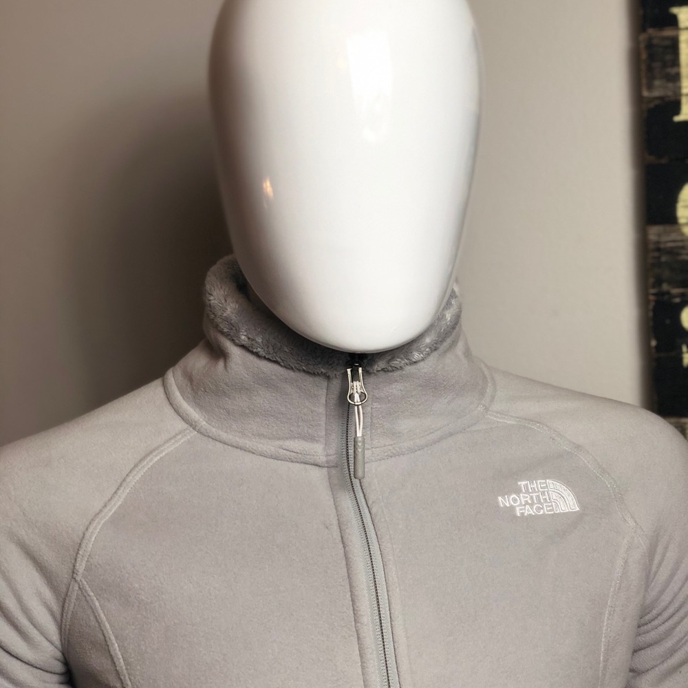 The North Face Gray Zip-Up Fleece Small S - Picture 4 of 7
